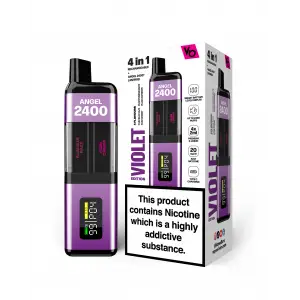Violet Edition Angel 2400 Rechargeable Disposable Vape by Vapes Bars 20mg